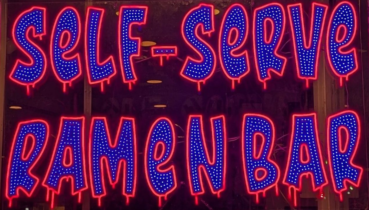 Self-Serve Ramen Bar Sign